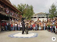 Showeinlage in der Westernstadt in Eging am See Bayern